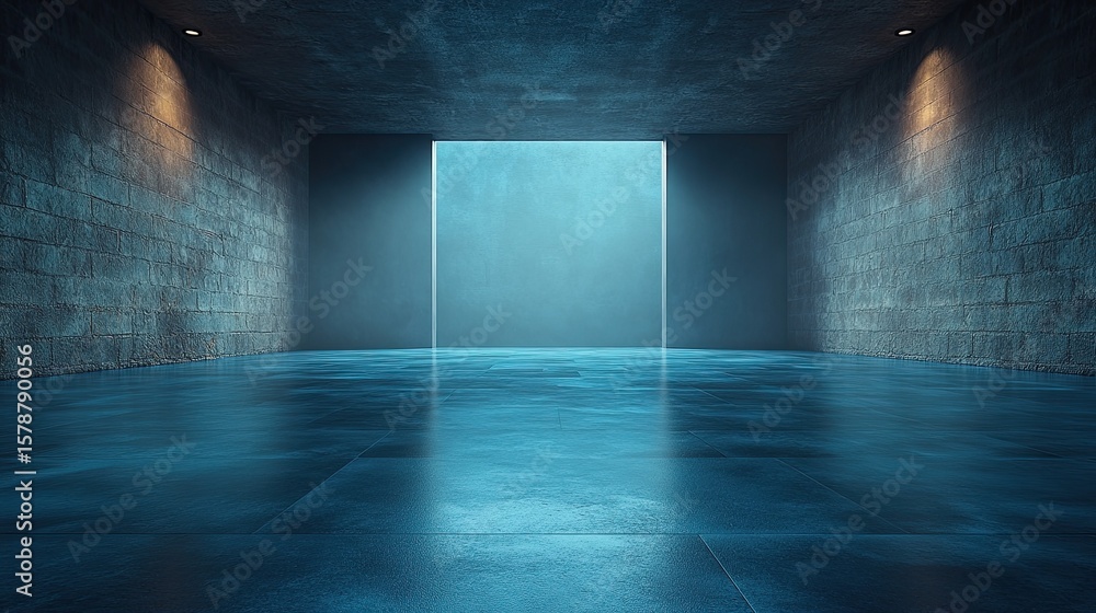 Smoky slate blue background with a gentle fade-out around the edges, producing calm visual depth