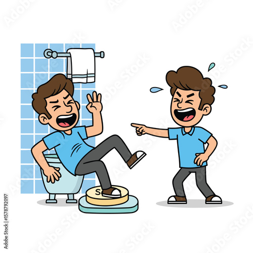 Man Slipping on Banana