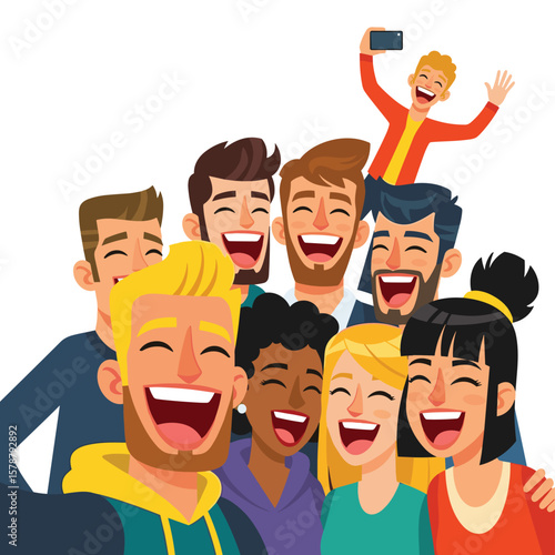 Group Laughing Together