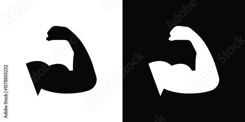Arm icon simple illustration in flat design