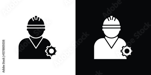Civil Engineer icon simple illustration in flat design