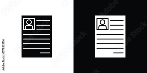 Curriculum icon simple illustration in flat design