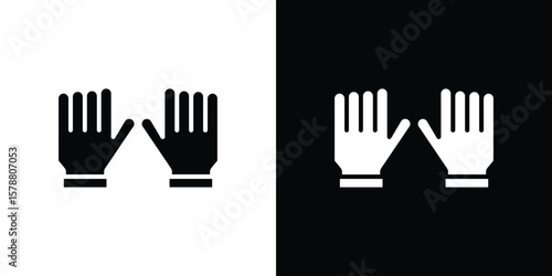 Gloves icon simple illustration in flat design