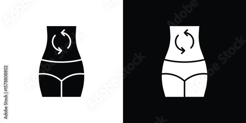 Metabolism icon simple illustration in flat design