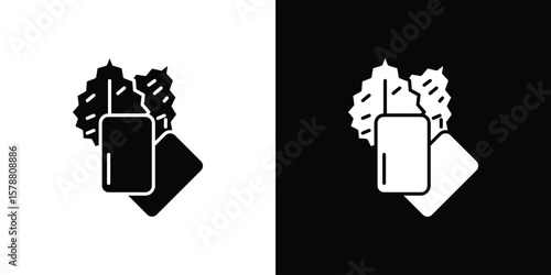 Mint gum icon simple illustration in flat design