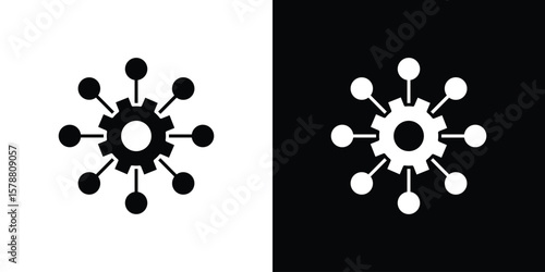 Multichannel icon simple illustration in flat design