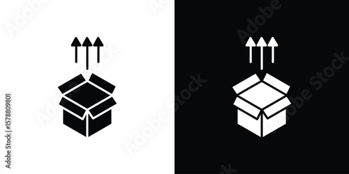 Product release icon simple illustration in flat design