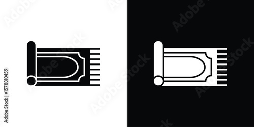Rugs icon simple illustration in flat design