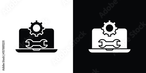 Software Engineering icon simple illustration in flat design