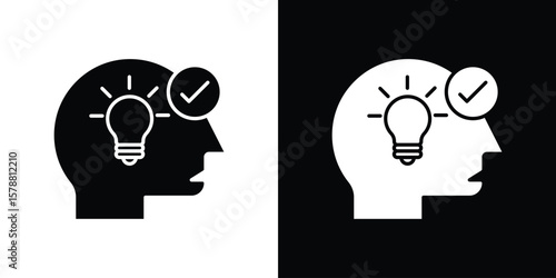 Understand icon simple illustration in flat design