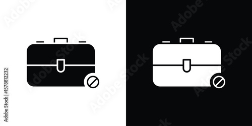 Unemployment icon simple illustration in flat design