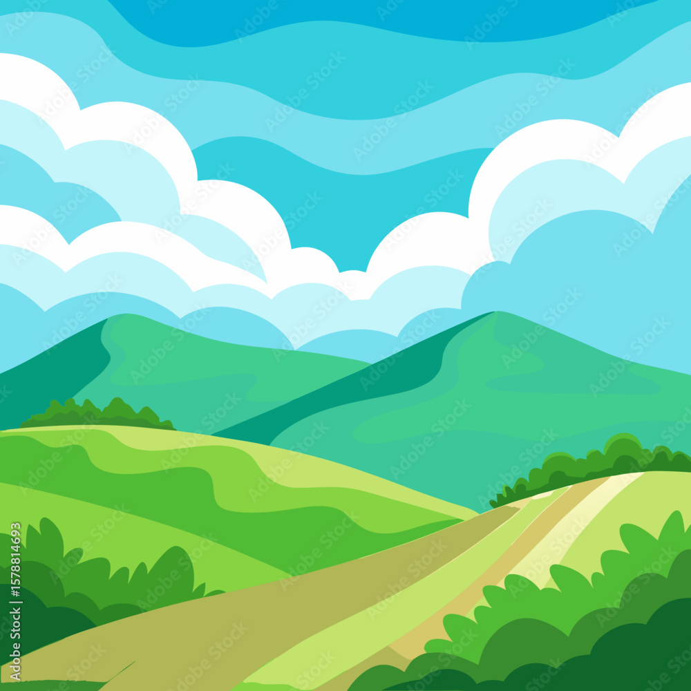 Obraz premium landscape with mountains