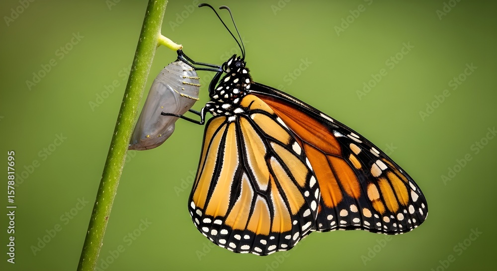 Naklejka premium Symbol of Transformation, Change and New Beginning