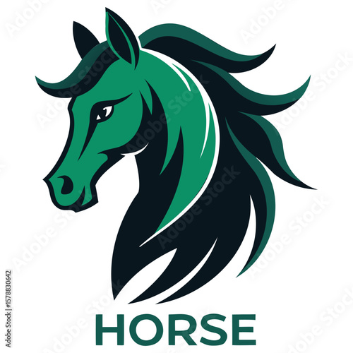 Powerful Horse Head Logos