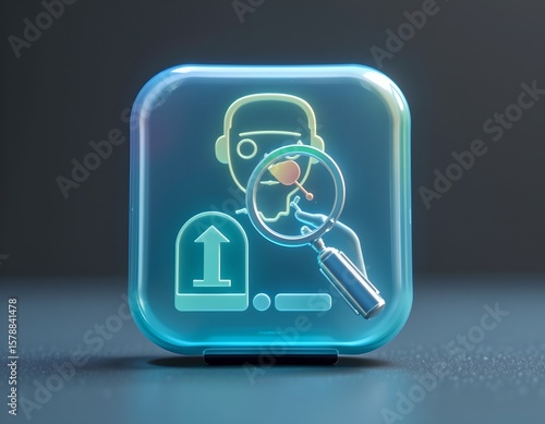 Wallpaper Mural ai agent icon, analyzing contract page icon, contract review automation, clean style, shallow dof Torontodigital.ca