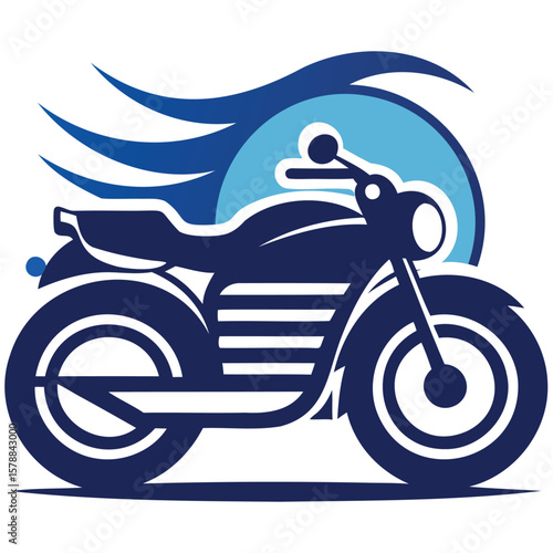 Dynamic Motorcycle Emblem Graphics