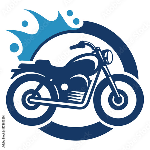 Dynamic Motorcycle Emblem Graphics