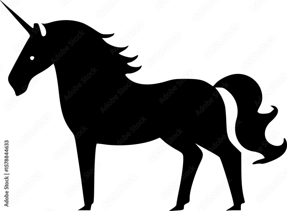 Obraz premium Unicorn - Minimalist and Flat Logo - Vector illustration