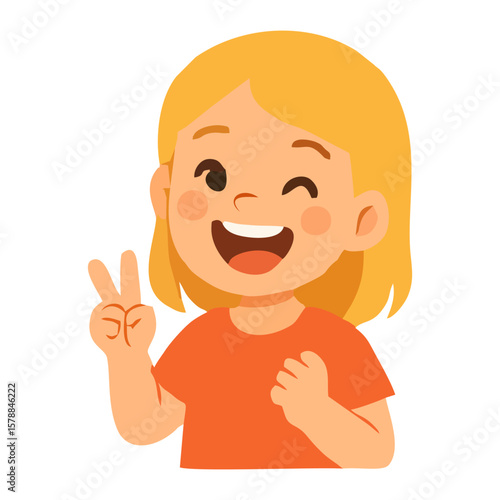 Kids happy template poster cheerful boy girl vector illustration for cute family childhood artwork adorable child cartoon creative design digital colorful bright background concept
