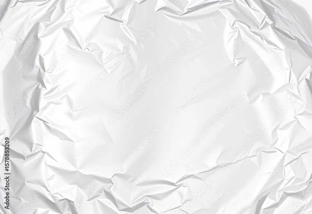 Obraz premium Smooth, wrinkled silver metallic surface with subtle texture variations, industrial, shadow