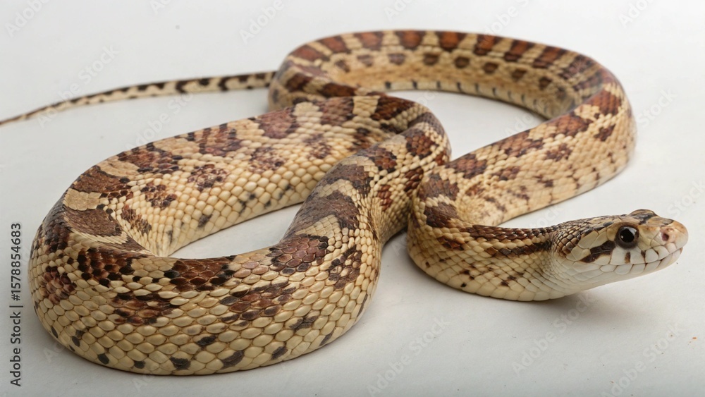 Fototapeta premium Gopher Snake on studio background