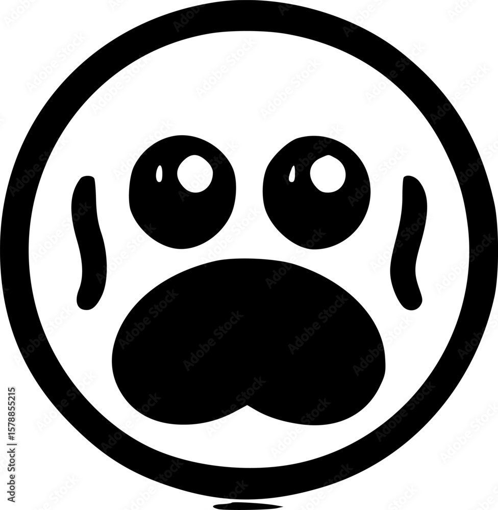 Fototapeta premium Emoji | Minimalist and Simple Silhouette - Vector illustration