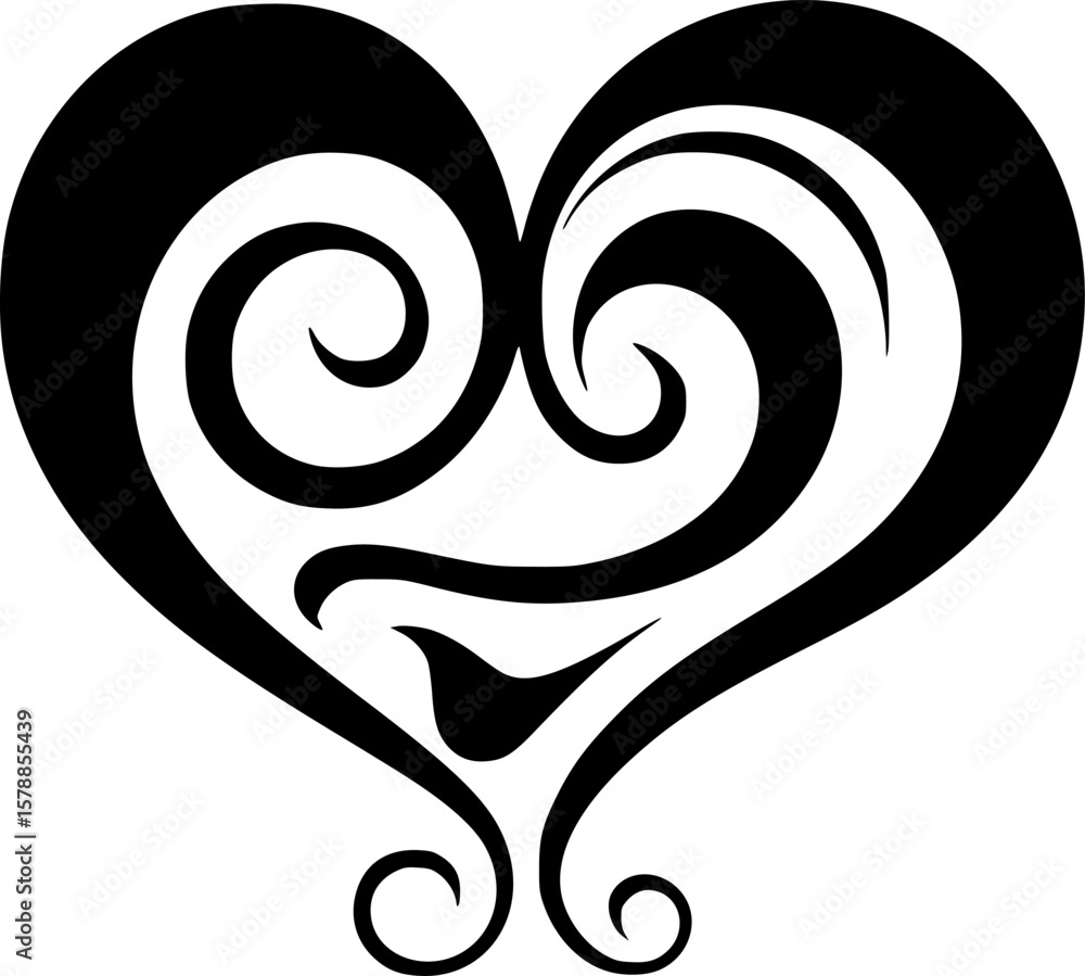 Obraz premium Heart - High Quality Vector Logo - Vector illustration ideal for T-shirt graphic