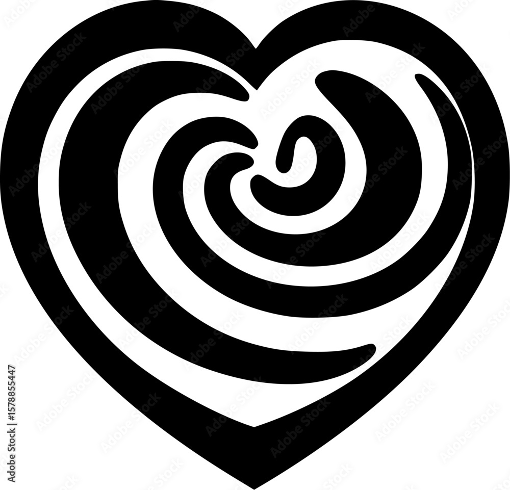 Fototapeta premium Heart - High Quality Vector Logo - Vector illustration ideal for T-shirt graphic