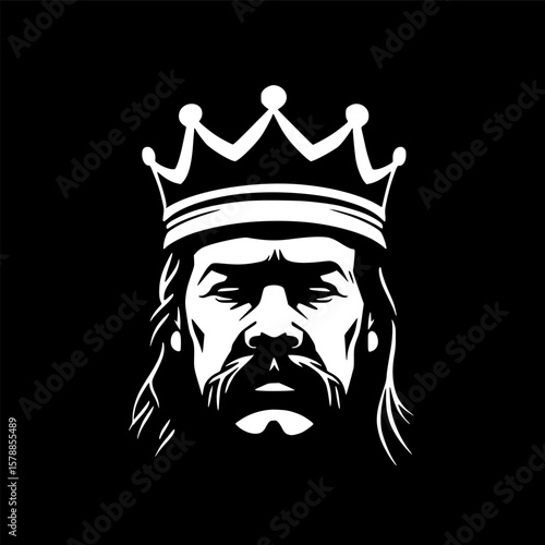 King - High Quality Vector Logo - Vector illustration ideal for T-shirt graphic