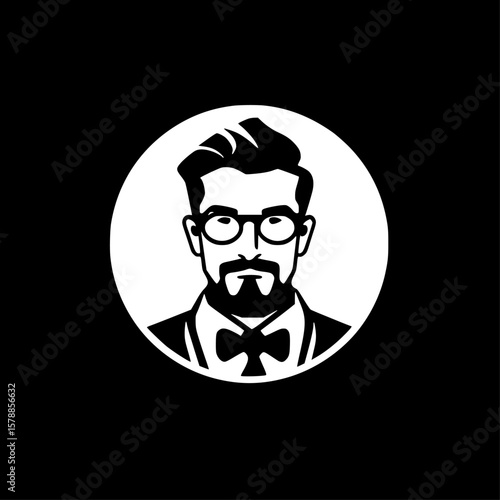 Teacher - Minimalist and Flat Logo - Vector illustration