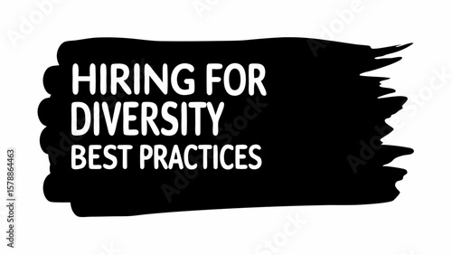 Hiring for diversity best practices with black ink