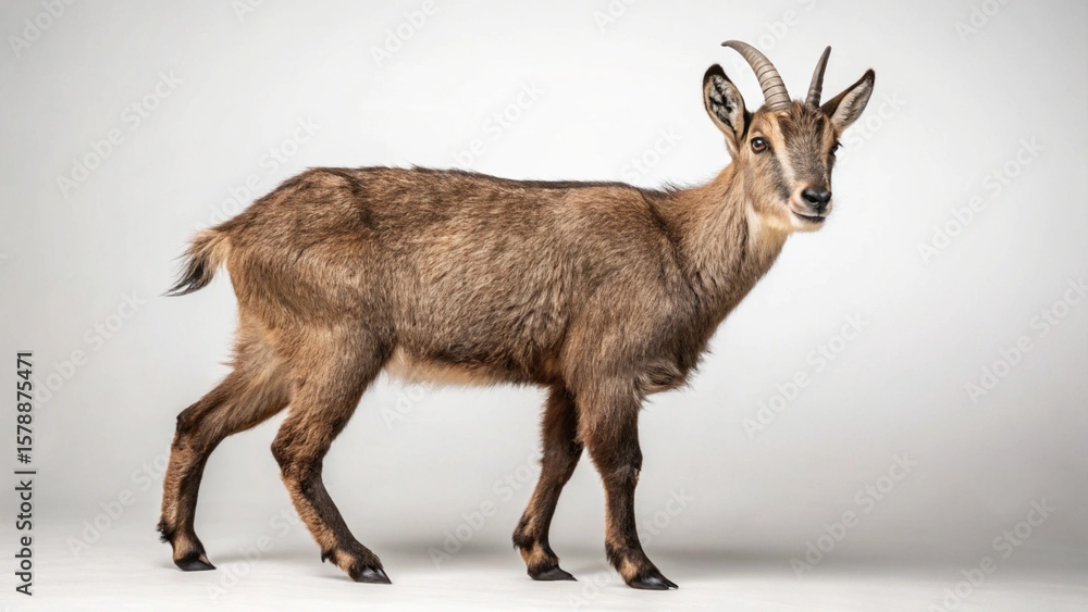 Fototapeta premium Goral on studio background