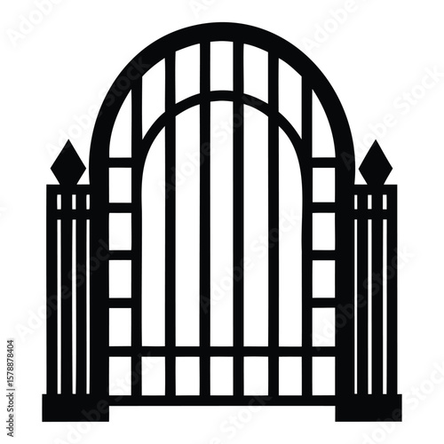 Minimalist Gate Vector Graphics