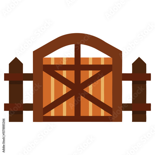 Rustic Wooden Gate Graphics