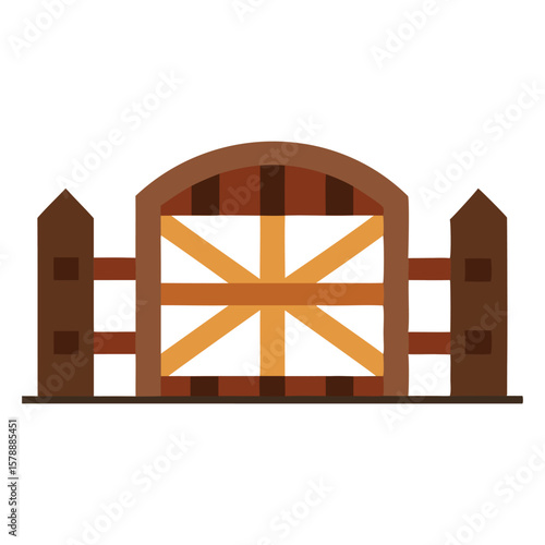 Rustic Wooden Gate Graphics
