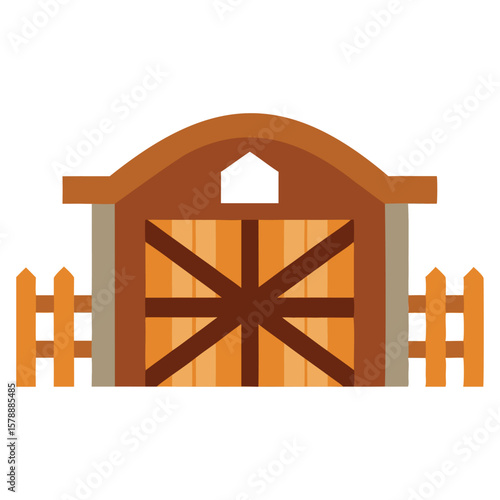 Rustic Wooden Gate Graphics