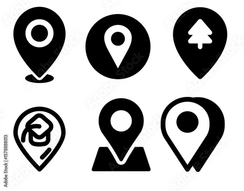 Free Download set of map pointers vector illustration - GFXLoad