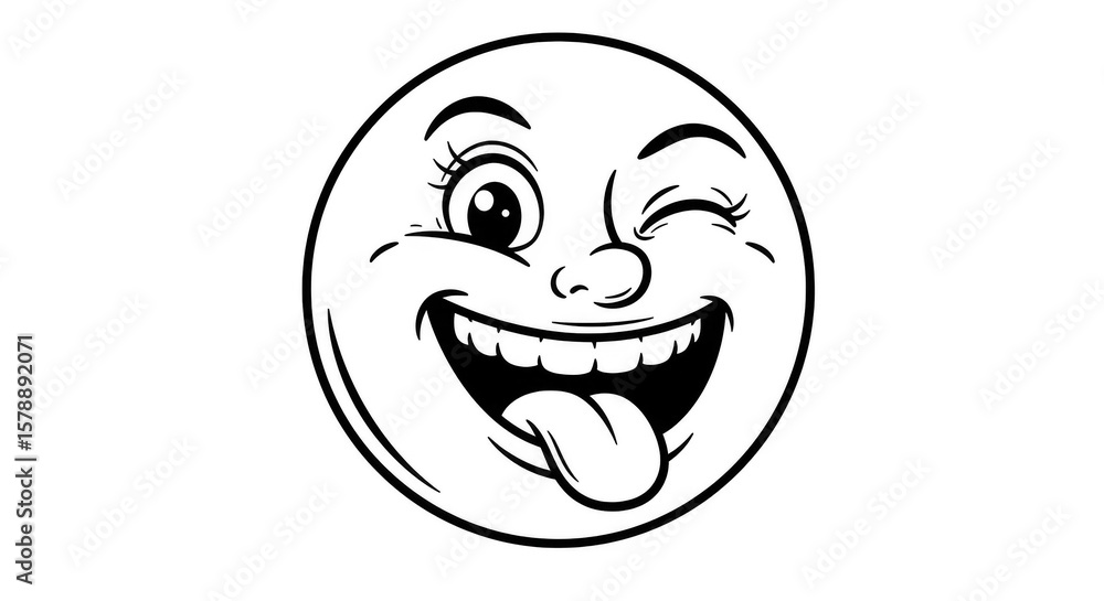 Fototapeta premium Abstract Glitch Smiley Face Pixel Art Digital Graphic Design Illustration