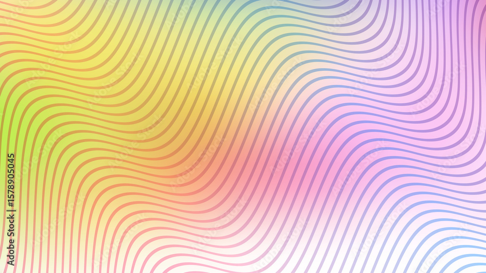 Fototapeta premium colorful gradient blend flowing curve wave line background