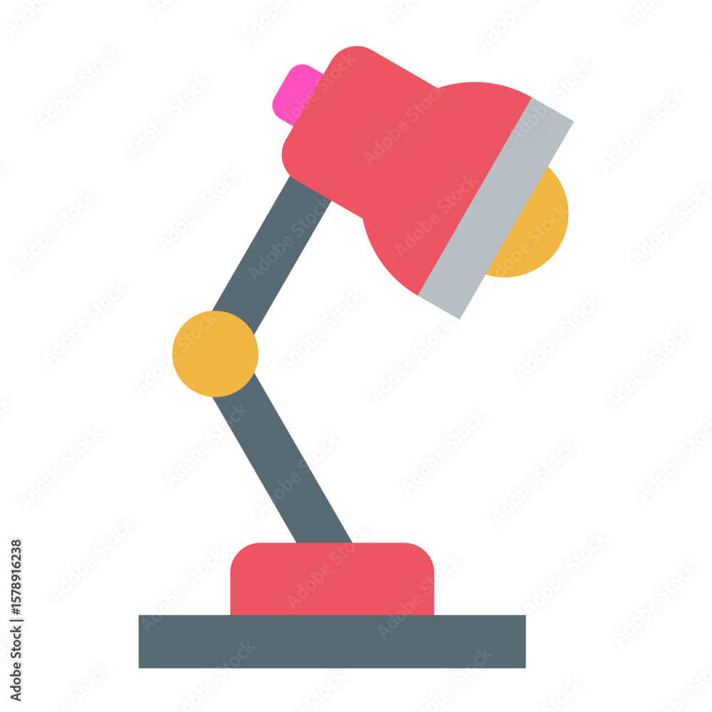 Desk Lamp Vector Design Icon Style Desk Lamp Vector Design Icon Style