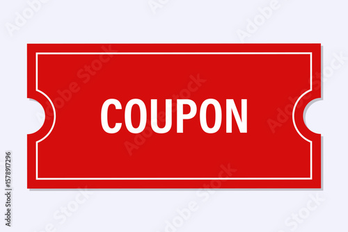 A discount coupon. A gift certificate. A discount card with a discount. A coupon for a sale, a bargain price, a bestseller, etc. Vector illustration.