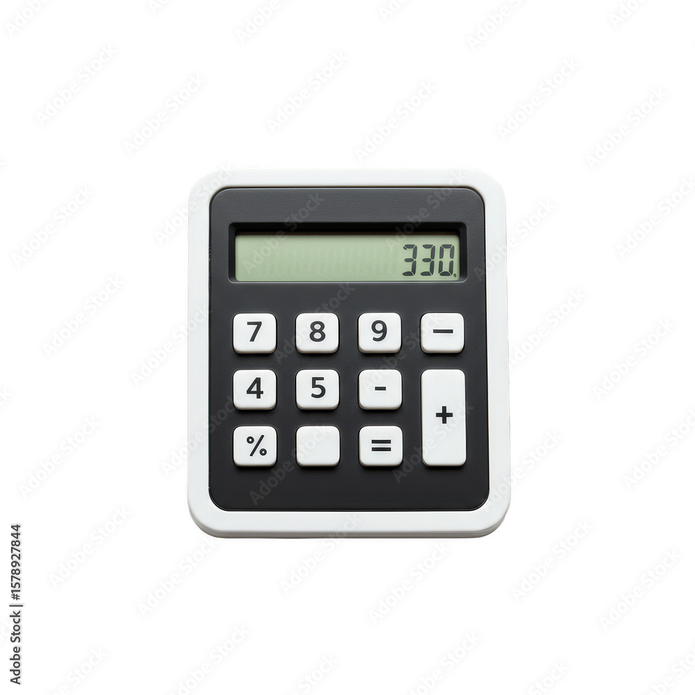 Isolated Calculator on Transparent Background for Financial Work Isolated Calculator on Transparent Background for Financial Work