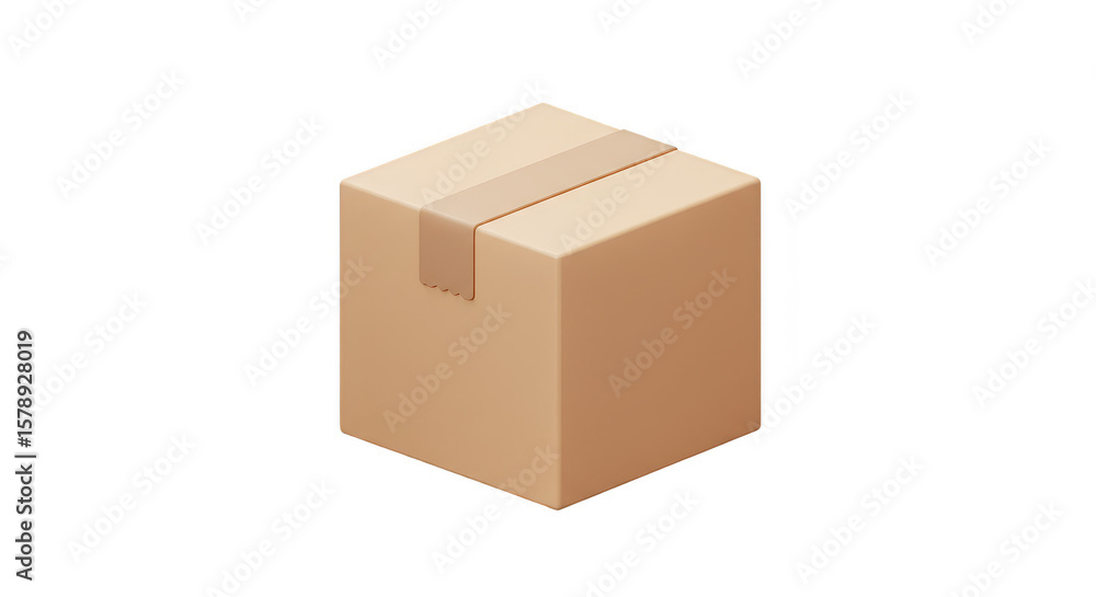 Isolated Cardboard Box Package Shipping Delivery with Transparent Background Isolated Cardboard Box Package Shipping Delivery with Transparent Background