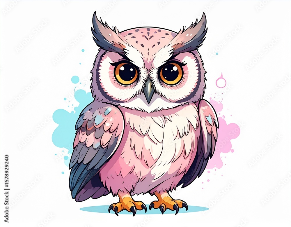 Obraz premium フクロウ イラスト
