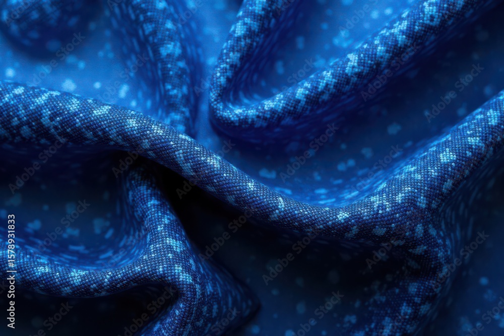 Deep indigo linen with visible weave, uneven dye, coarse, texture, linen Deep indigo linen with visible weave, uneven dye, coarse, texture, linen
