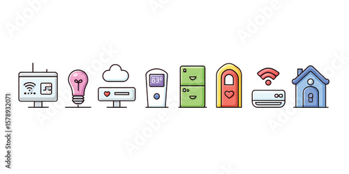 IoT and Smart City Technology Vector Icons Pack