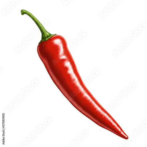 Isolated Red Chili Pepper Spicy Food Ingredient Transparent PNG