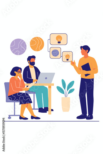 Team Collaboration in Creative Brainstorming Session