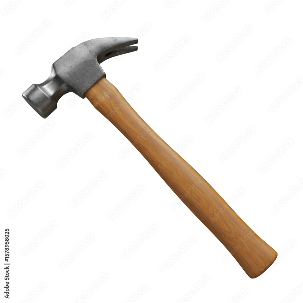 Realistic PNG of Hammer Tool with Wooden Handle Isolated Transparent Realistic PNG of Hammer Tool with Wooden Handle Isolated Transparent