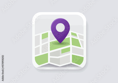 Digital Mapping Application Interface Design for User Location Finding and Navigation Services with Advanced Features